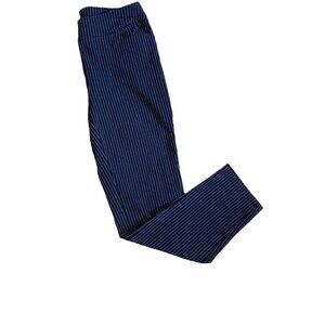 Chicos Women's Navy Pinstripe Stretch Pants Size 00